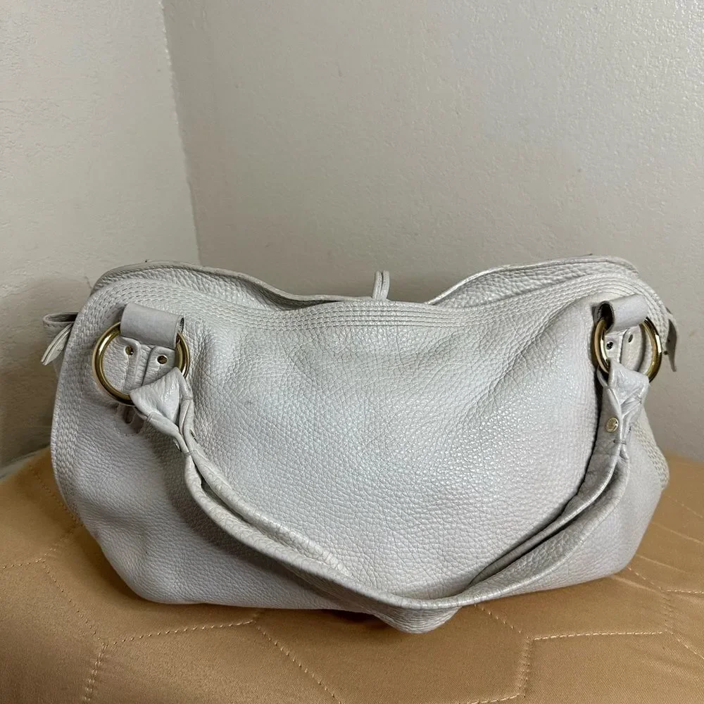 💯 Authentic Celine White Leather Bittersweet Hobo🍀